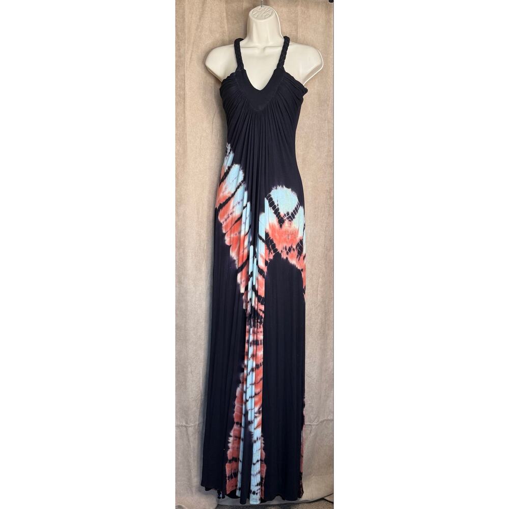 Sky Stunning Tie Dye Knit Maxi Dress L